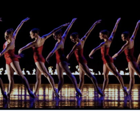 line of Boston Ballet dancers 