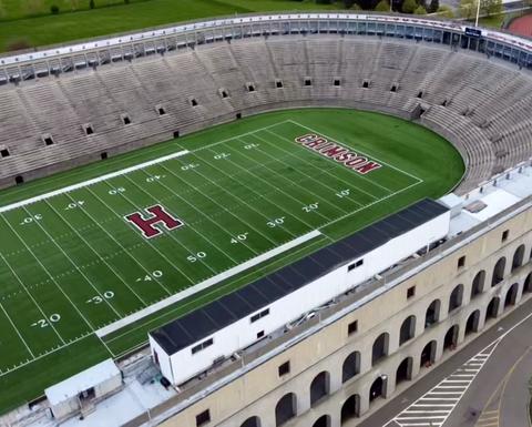 harvard stadium aerial view